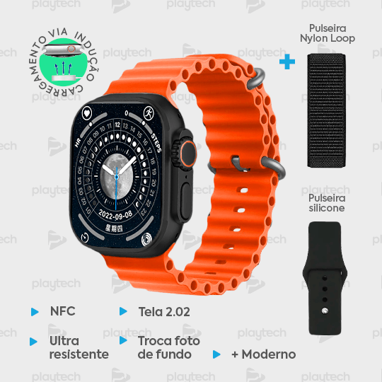 Relógio Inteligente Smartwatch IWO 17 Ultra Séries 9 +Brinde