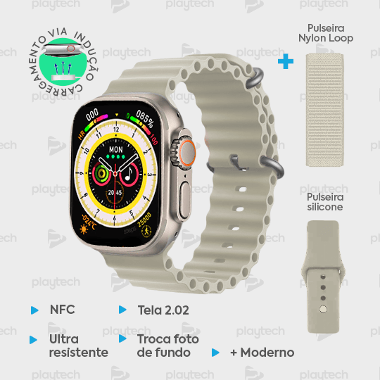 Relógio Inteligente Smartwatch IWO 17 Ultra Séries 9 +Brinde