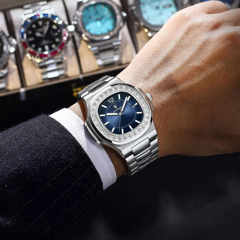 Relógio Masculino Nautilus Diamond Verdegar