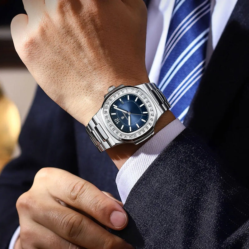 Relógio Masculino Nautilus Diamond Verdegar