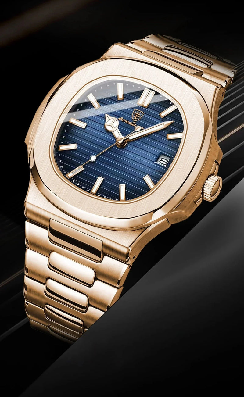 Relógio Masculino Nautilus 40mm Gold Verdegar